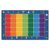 Carpets for Kids 9612 Fun with Phonics Literacy Classroom Reading Rug 7ft 6in x 12ft Rectangle Multi Color