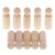 CarpNettore 10 Pack Solid Wooden Peg Dolls 67mm Unfinished Wooden Dolls