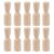 CarpNettore 10pc Unfinished Wooden Couple Peg Doll Mini People Shapes for