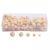 CarpNettore 4X 1150 Pieces Wooden Loose Beads Spacer Round Ball Jewelry Making Findings Unfinished Accessory Natural Wood Suitable for DIY Handicrafts