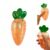 Carrot Sensory Fidget Toys, Stress Balls for Adults Slow Rise Squishy Sugar Ball, Party Favors Stress Relief Toy for Office, School, Travel, Easter Basket Stuffers