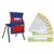 Carson Dellosa 15″ x 19″ Canvas Blue and Red Chairback Buddy Pocket Chart and 36 Pc. Traditional Manuscript Name Plates for Desks