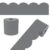 Carson Dellosa Education 65Ft of Gray Bulletin Board Borders, 1 Roll of Grey Scalloped Trim for Rolling Whiteboard, Cork and Posterboard, Party, Office Decorations, and Classroom Decor
