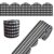 Carson Dellosa Farmhouse 65Ft of Black and White Gingham Bulletin Board Borders, 1 Roll of Scalloped Trim for Rolling Whiteboard, Cork and Posterboard, Party, Office Decorations, and Classroom Decor
