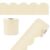 Carson Dellosa Farmhouse 65Ft of Tan Linen Bulletin Board Borders, 1 Roll of Scalloped Trim for Rolling Whiteboard, Cork and Posterboard, Party, Office Decorations, and Classroom Decor