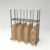 Carton Cart Stand, Metal Cardboard Organizer Box with Wheels