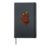 Cartoon bear playing handball Hardcover Journal, Black