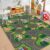 Cartoon Car Carpet Play Mat, 5×8 City Education Road Traffic Rugs
