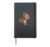 Cartoon chipmunk playing banjo Hardcover Journal, Black