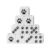 Cartoon Dice – 10 Pieces Cute 6 Sided, Colorful Game Accessories Set Social