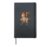 Cartoon monkey riding on horse Hardcover Journal, Black