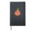 Cartoon onion Hardcover Journal, Black