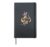 Cartoon opossum playing guitar Hardcover Journal, Black