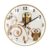 Cartoon Owl Woodland Silent Clock Kids Nursery Bedroom Playroom Decor Wooden Frame Clock