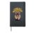Cartoon Pet Giant Dog Breed Funny I wanna be a Bullmastiff Hardcover Journal, Black