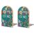 Cartoon Science Theme Bookends Set of 2, Heavy Duty Sturdy Non-Slip Book Stoppers for Shelves, Compact L-Shaped Book Supports for Home Office Library, Ideal Desk Organizers Tools