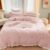 Cartoon Style Double-Sided Milk Velvet Four-Piece Cute Bear Embroidery Quilt Cover Thick Coral Velvet Bedding (Color : B Size : 2m) (C 2m)