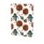 Cartoon Thanksgiving Turkey White Journal Notebook Cover for Women