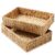 Casafield Set of 2 Bathroom Storage Baskets, Natural – Water Hyacinth, 15.75″ W x 11.25″ D x 3.25″ H, Woven Toilet Tank Topper Bins for Organizing Tissues, Toilet Paper, Toiletries, Shelves