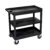 Casafoyer EC121HD-B 32″ x 18″ Cart-Two Tub/One Flat Shelves