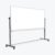 Casafoyer Mobile Dry Erase Double-Sided Magnetic Whiteboard with Aluminum Frame and Stand – 96″ W x 40″ H – Pack of 2