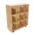 Casafoyer Mobile Open Shelving Units with Adjustable Dividers, 35-3/4 x 14-1/4 x 42 Inches – Pack of 2