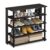 Casafoyer Turn-N-Tube 5 Tier Wide Shoe Rack, Espresso/Black – Pack of 2