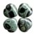 Casaper Natural Kambaba Jasper Puff Heart Palm Stone Set, Polished Carving Pocket Worry Stone Love Reiki Balancing 1”(25mm), Pack of 4