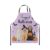 Castle Fairy Cute Dogs Chef Apron,Pumpkin Lantern Ghost Apron 31″x26″,Halloween Theme Kitchen Aprons for Women,Purple Black Aprons for Cooking Baking Painting Gardening