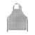 Castle Fairy Grey White Plaid Patterned Girl Woman Kitchen Apron,Buffalo Grid Waterproof Aprons Love Heart Reusable Aprons, for Baking Craft Painting Party No Pocket,31″x26″