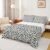 Castle Fairy Leopard Print Bed Sheet Set Twin Size,Black Grey Cheetah Fur Sheet Set Kids Teens,Wild Animal Skin Bedding Decor Set with 1 Flat & 1 Fitted Sheet with 1 Pillow Sham