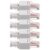 Cat 6 Rj45 Pass Modular Plugs PC Ethernet Cable Connectors White 5pcs