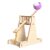Catapult Kit,Ballista Launcher,Wooden Siege Engine with Elastic Band,for School,Academy and Workshop