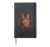 Cat Fall Leaves Thanksgiving Day Cute Kitten Kitty Autumn Hardcover Journal, Black