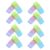 CATIEBYE 24pcs Dual Color Rubber Erasers for Small Erasers for Portable and Broad Compatibility and Writing School Supplies Bulk Pack