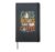 Cats books and coffee Cafe Coffee Drinker Hardcover Journal, Black