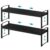 Cawukege 2 Pack Expandable Cabinet Organizer Shelf, Metal Countertop Storage Shelves, Heavy Duty Adjustable Spice Rack Stackable for Kitchen Pantry Storage Rack (Black,14.2-24.8″L x 7.87″W x 8.66″H)