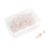 Cawwgt 100pcs Transparent Rose Gold Push Pins Thumb Thumbtack Board Pins Drawing Photo