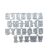 Cawwgt Letter Metal Cutting Dies Stencil Scrapbooking Album Stamp Paper