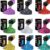 CCHZYSKO 9PCS Holographic Glitter,1.76oz/50g Laser Chunky Glitter for Halloween,PET Flake Mixed Fine Powder for Snowglobe Tumbler,Craft,Epoxy Resin,Festival Decor,Nail