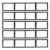 CD Racks, 5 Pack 34 Inch Wall Mount CD Storage Shelf, Metal Media Storage Shelf for DVD Video Games, Iron Floating Shelf Organizer for Home Office Bedroom Living Room, Each Compartment 7.7*5in, Black