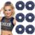 CEELGON 6 PCS Glitter Navy Blue Rhinestone Scrunchies for Cheer Competition Sparkly Cheerleading Scrunchie Hair Accessories Elastic Band for Cheerleaders Girls (Navy Blue)