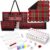 Ceenna Christmas Plaid Mahjong Set with Carrying Bag Complete Mahjong Game