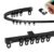 Ceiling Mounted Curtain Track Kit 1m-6m, Flexible Curtain Track for Straight & Bay Window, Heavy Duty Bendable Curtain Rail for Shower Room Dividers RV Bedroom, All Fixings(Black,13ft/4m)