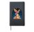 Celestial Eagle On Crystal Mountain Hardcover Journal, Black