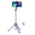 Celly, Universal Selfie Stick with Bluetooth, Adjustable and Portable Tripod, Built-in Tripod, Compatible with Smartphones up to 7 Inches, Purple