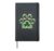 Celtic Shamrock Paw Print st Patrick’s Day Cat Owner Lovers Hardcover Journal, Black