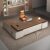 CEO Executive Desk, L-shaped Design, Made of Solid Wood (Right, 94.5in)