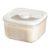 CeRaBuRET 11.02lbs Rice Container with Measuring Cup, Clear Plastic Food Storage Container Bin for Flour Sugar, Dry Food Holder with Easy-Opening Lid for Kitchen, Pantry Organizers