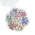 Ceramic Beads, Heart Beads, Round Porcelain Beads 8 mm Multicolor Flower Printed Spacer Beads Handmade Porcelain Craft Beading Kit for Jewelry Making Supplies DIY Crafts Bracelets Necklace (1)